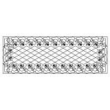 snowman cross hatch tablerunner 001